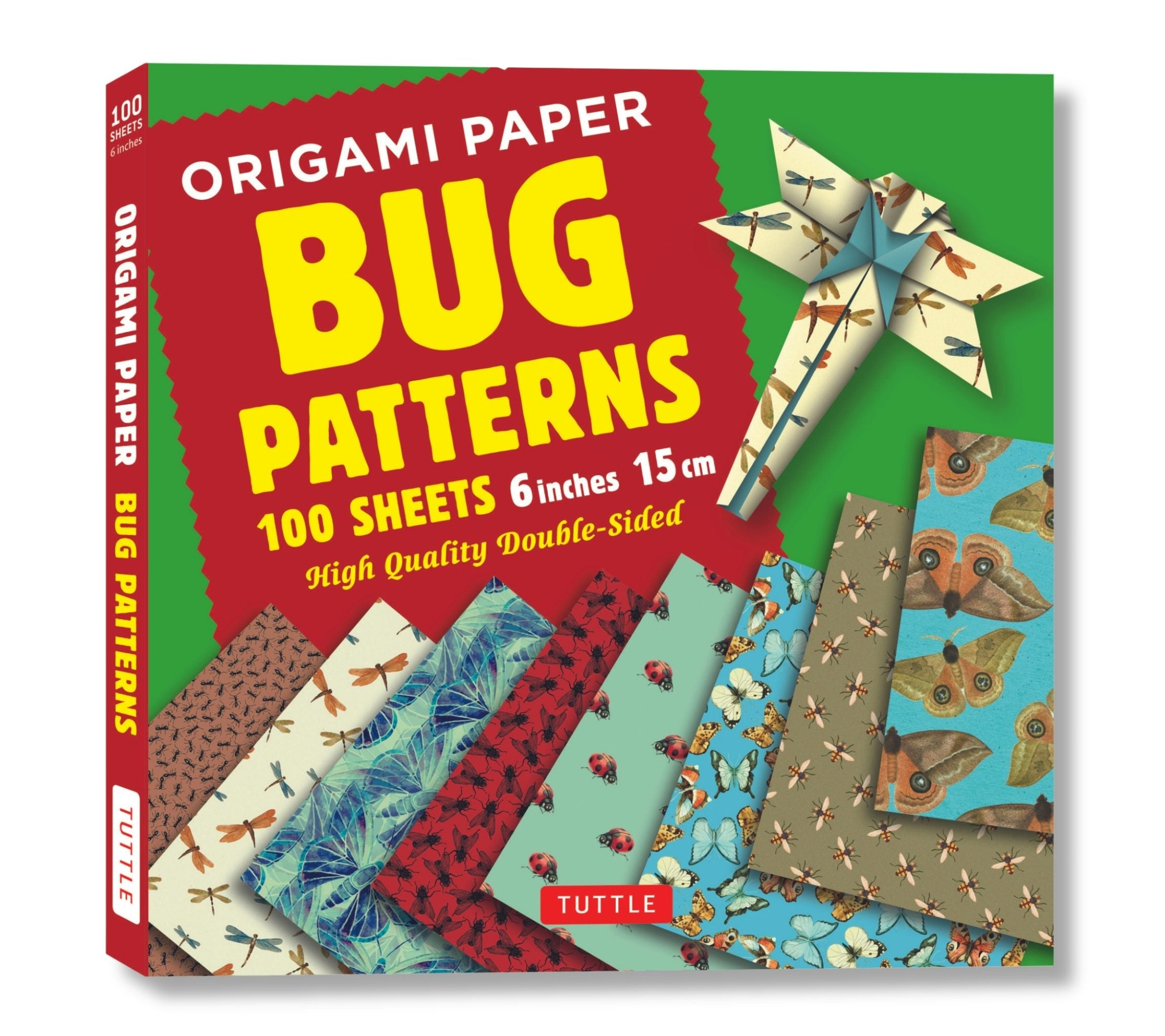 Book cover image for Origami Paper 100 sheets Bug Patterns 6" (15 cm) ISBN: 9780804849272